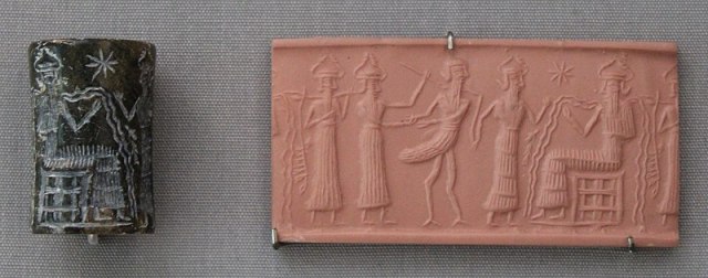 sceau-cylindre mésopotamien